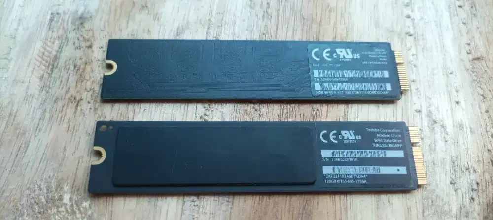 Memori storage Ssd macbook air 128gb kondisi masih bagus