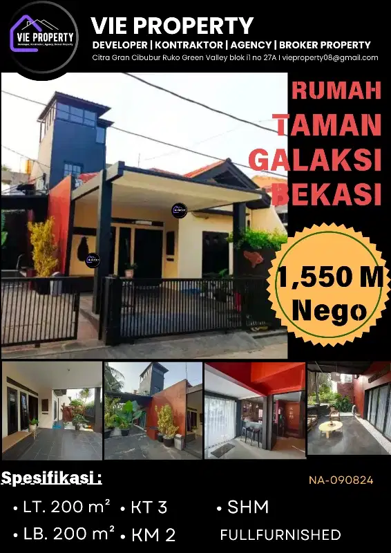 JUAL CEPAT RUMAH TAMAN GALAKSI BEKASI (BU)