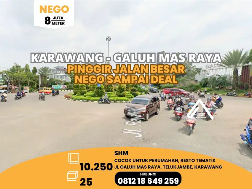 Tanah Karawang Galuh Mas Harga Termurah Nego Sampai Deal