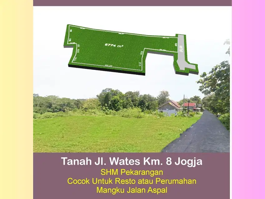 Tanah Barat UMY Jogja: Cocok Villa/Resto/Perumahan