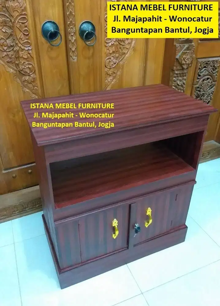 Lemari Almari Meja Rak Televisi TV Akuarium Aquarium Dispenser Kayu #2