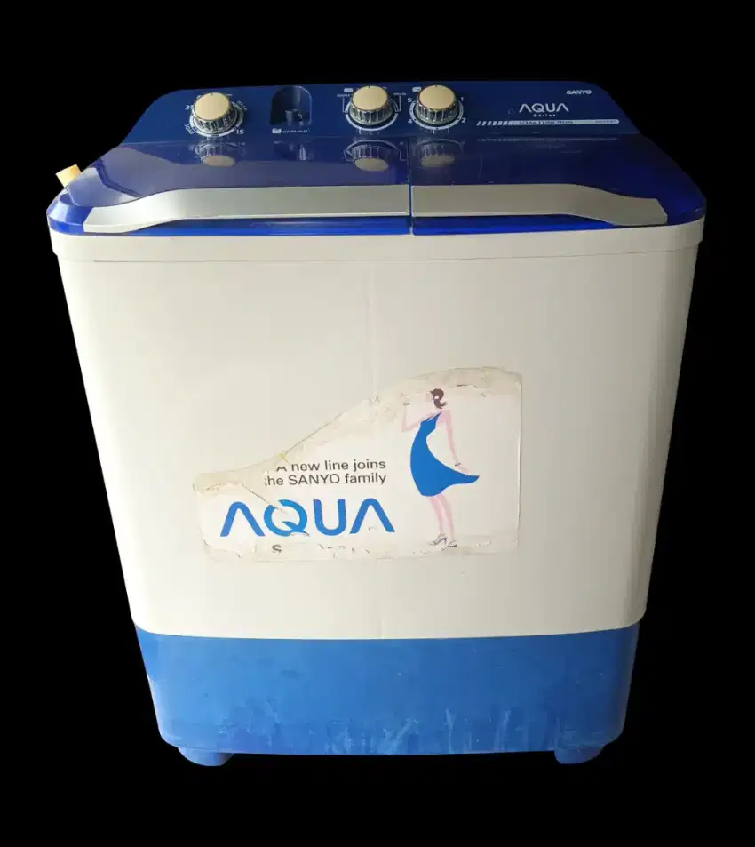 Mesin Cuci Dua Tabung Kapasitas 8.5 Kg - AQUA - FREE ONGKIR - GARANSI