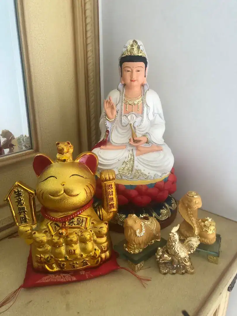 5 patung budhis dan shio impor