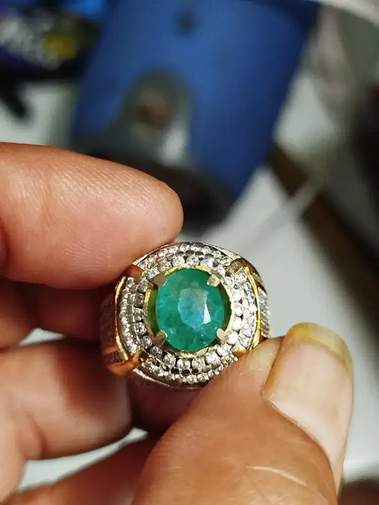 zamrud colombia , natural emerald beryl plus memo
