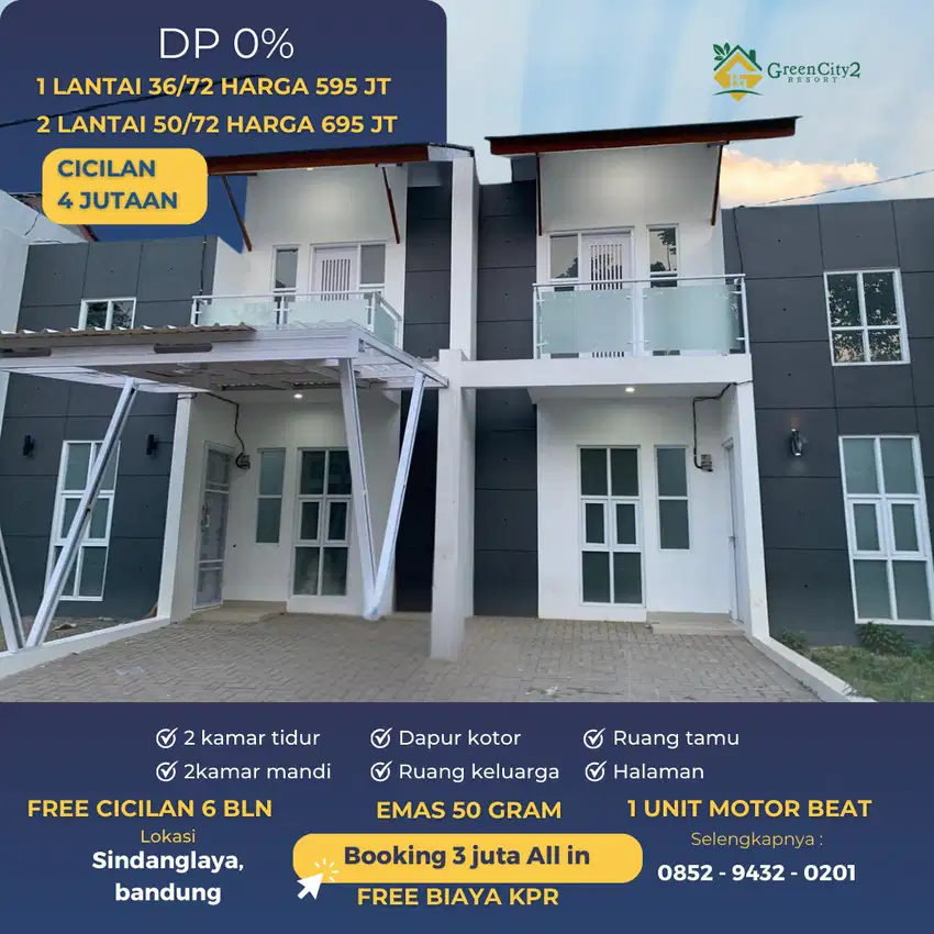 Rumah Dp 0% view pegunungan Bandung