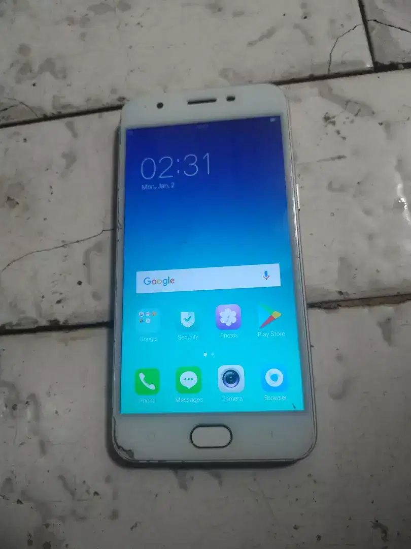 OPPO a57 ram 4 retak dikit normal