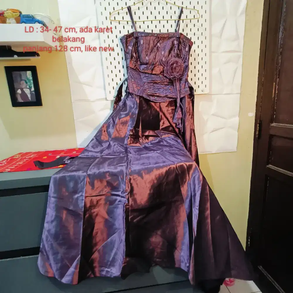 gaun pesta long dress night gown