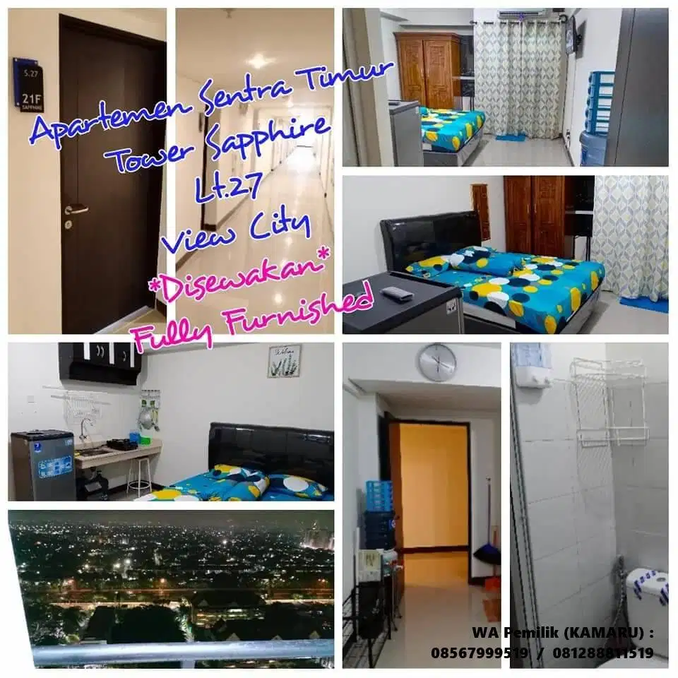 DISEWAKAN Apartemen Sentra Timur - Tower Saphire , Cakung Jaktim