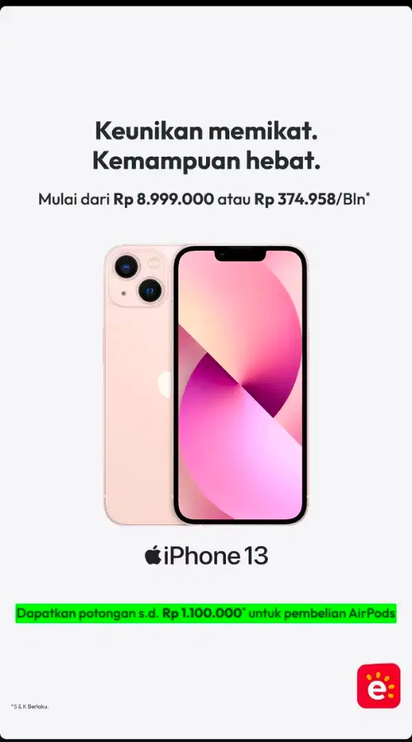 Ready Iphone 13 Resmi Ibox