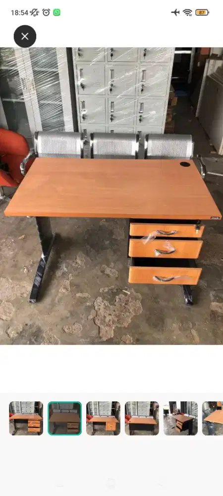 Meja kantor laci 120 x 60 x 75