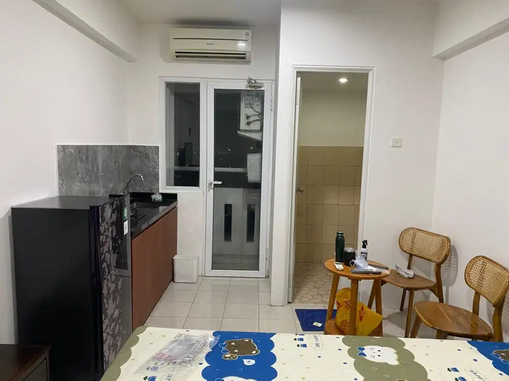 Disewakan apartemen studio, full furnished, bisa 2 bulanan