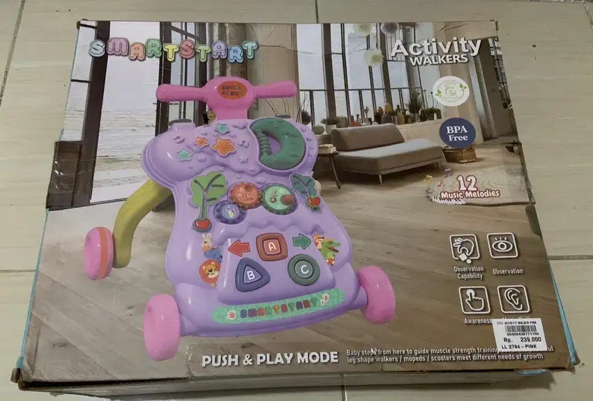 Mastela X Smartstart Activity Push Walker + Music 7711