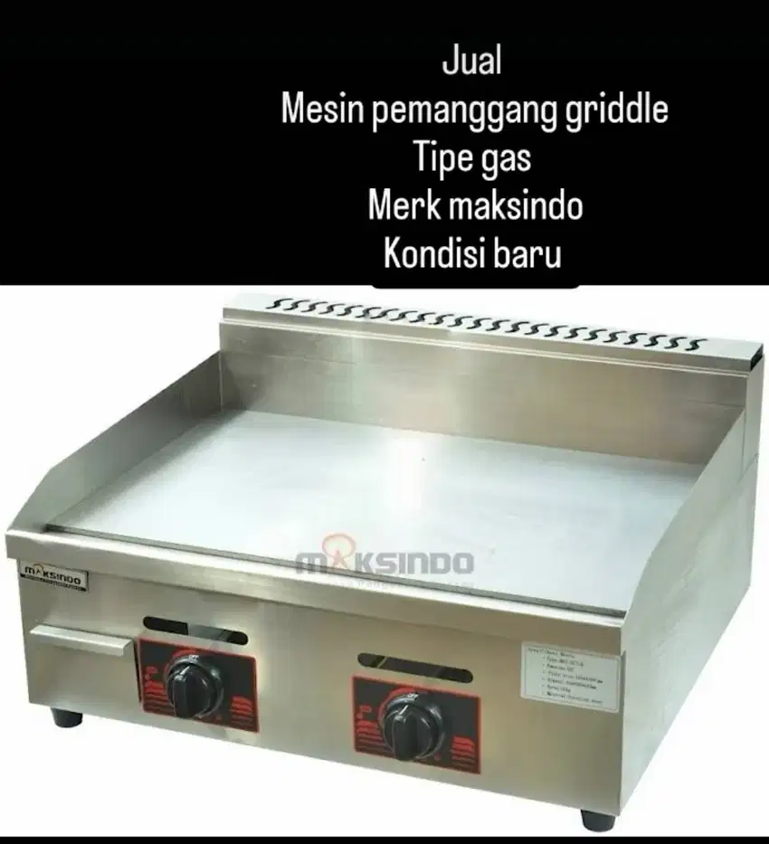 Mesin pemanggang griddle merk maksindo