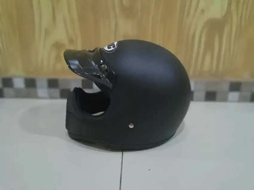 Helm Cakil Hitam Polos Merek HBC Mulus