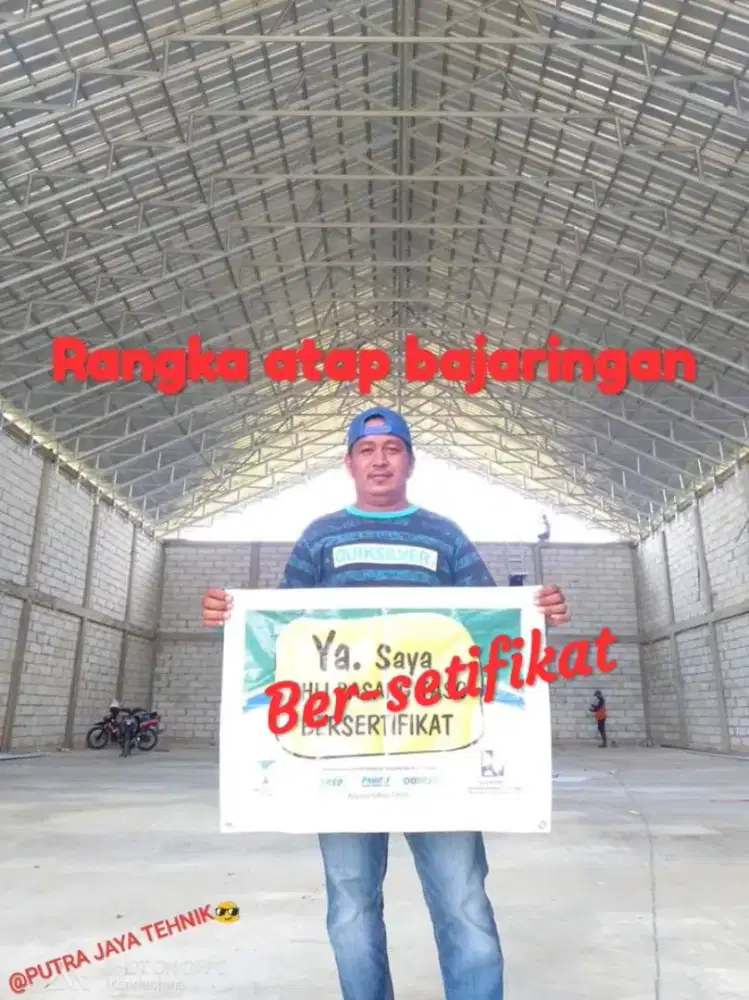 Rangka Baja Ringan 0,75mm Bongkar Pasang Atap Lama Ganti Baru