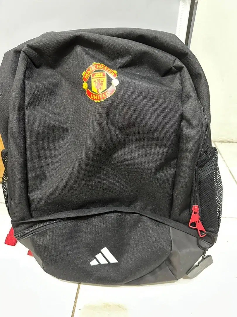 Tas Ransel Backpack Manchester United Adidas Original - Hitam