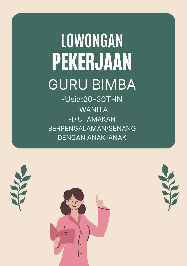 DICARI SEGERA GURU BIMBA