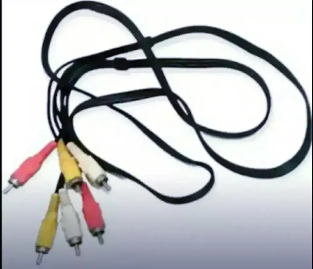 Jak kabel audio DVD ke TV RCA 3 ke 3