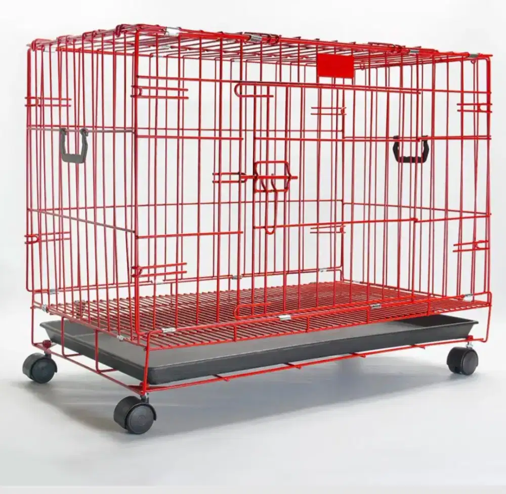 Jual Murah Kandang Besi Roda Lipat Besar