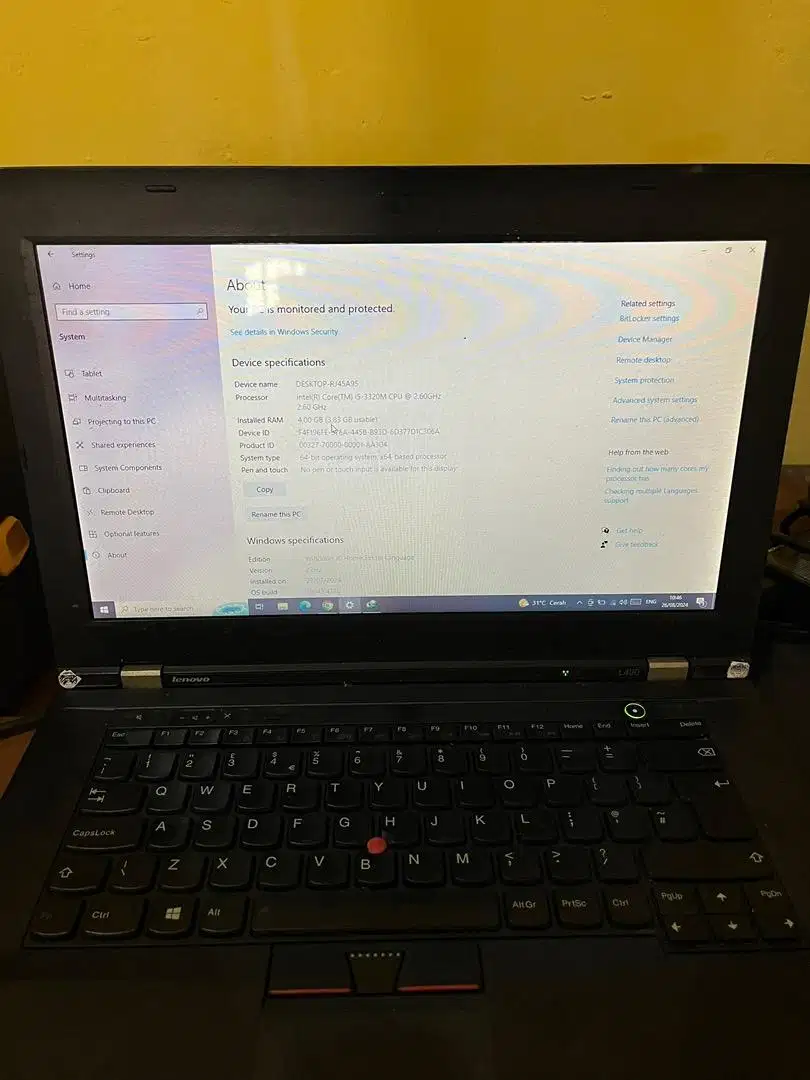 lenovo l430 core i5 ssd 128 +hdd 300gb