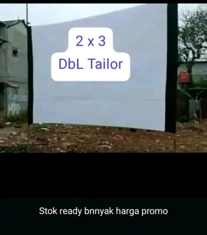 Proyektor kain layar tancap ukuran 2x3