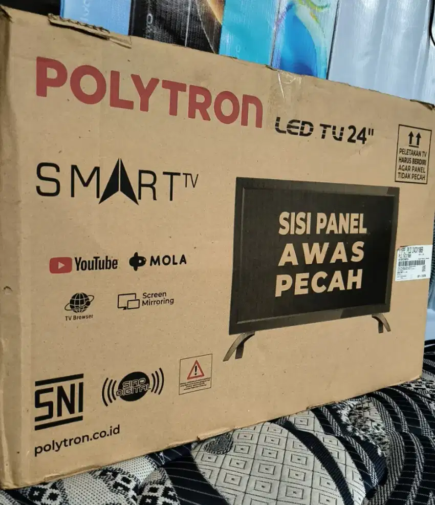 SMART TV POLYTRON 24 INC BISA YOUTUBE MULUS SEPERTI BARU