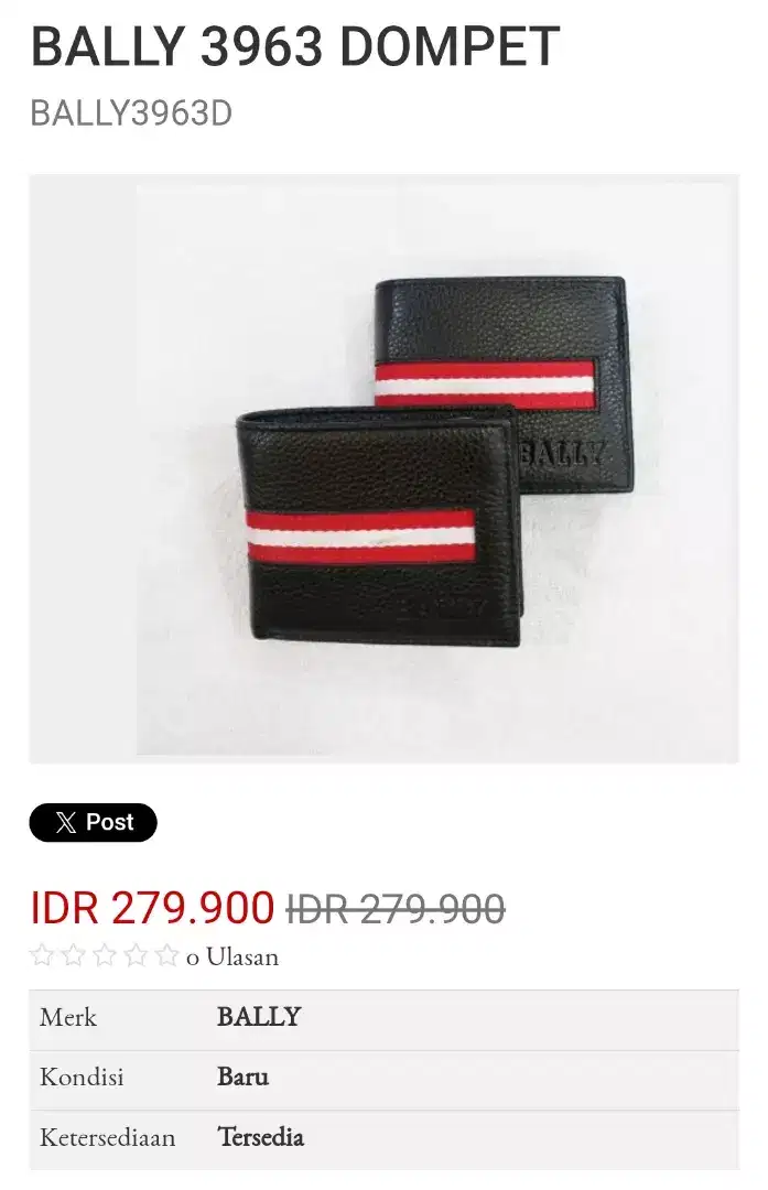 Jual Dompet Bally