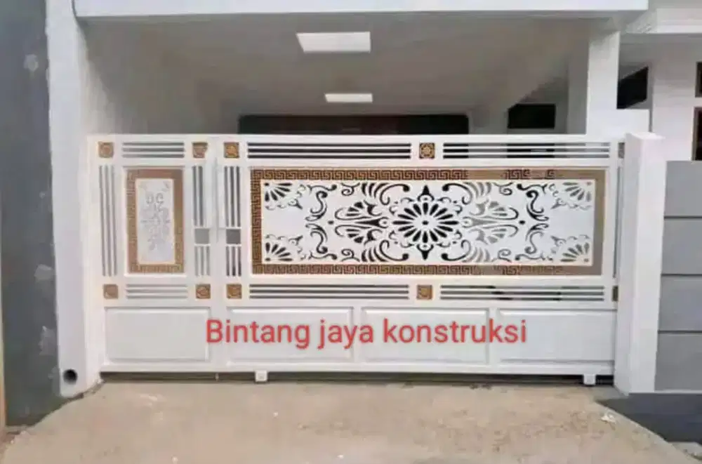 Pintu pagar laser cutting mewah