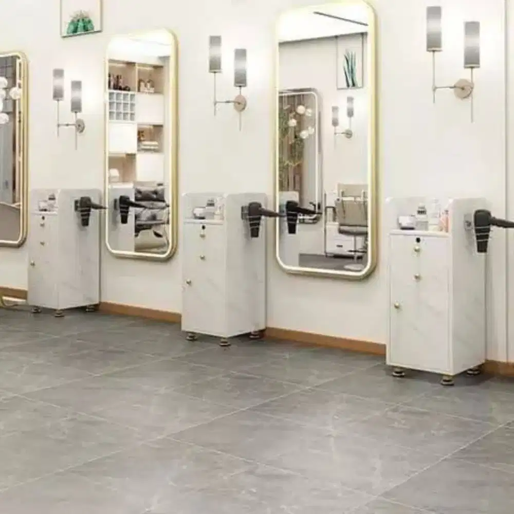 Meja salon , Barbershop , Interior salon