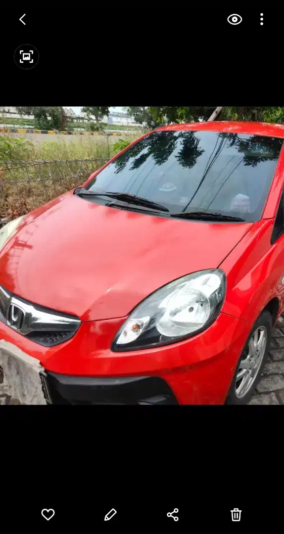 Dijual brio 2016, merah,. Km 80rb an,. Pemakain pribadi, BU