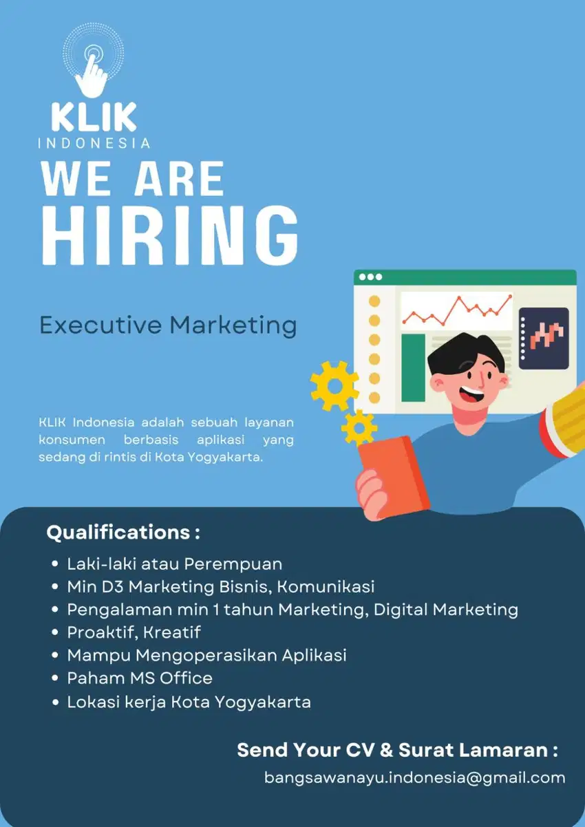 Lowongan Pekerjaan  Executive Marketting Jogja