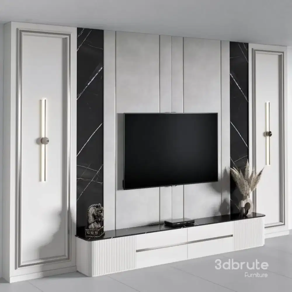 Backdrop tv , Cabinet tv , Kitchen set