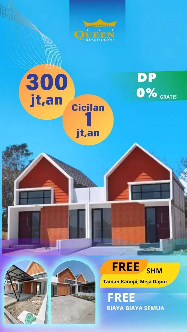 Dijual Murah Rumah Di Perumahan The Quiin Residence Cerme Gresik,