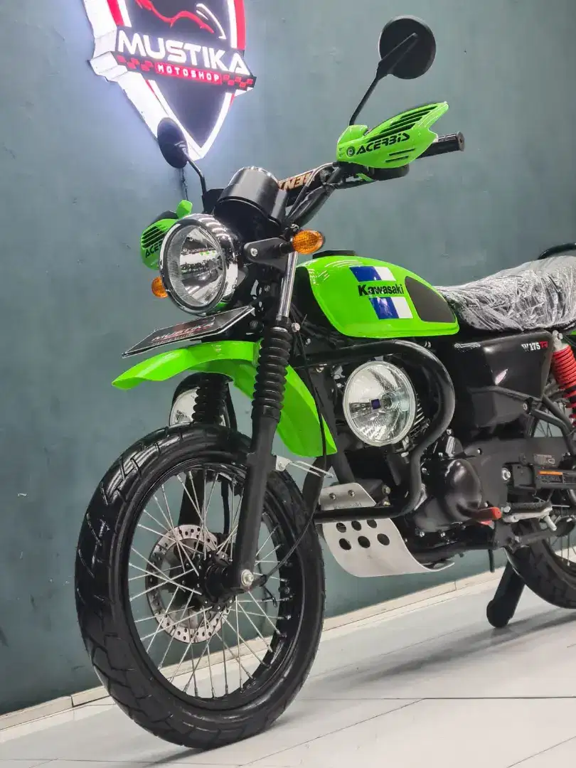 Odo 1rb Simpenan!!Kawasaki W175TR PMK 2024 N Asli Pajk Bru-Mustika