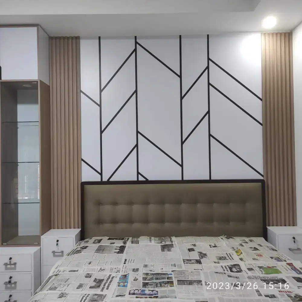Lemari , Backdrop , Tempat tidur , Nakas