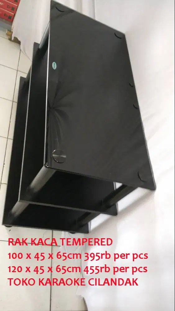 rak meja tempered 10ml 120cm murah