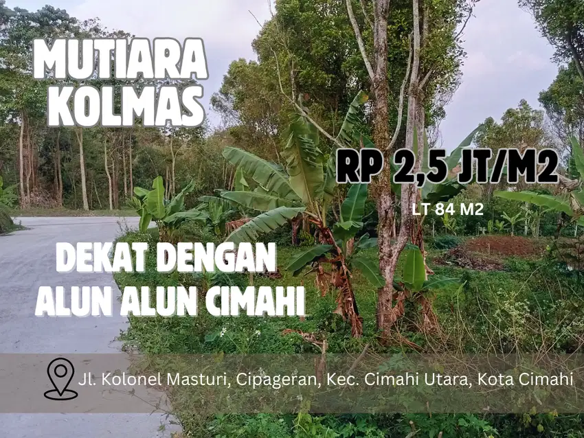 Tanah Murah Area Cimahi dekat Alun Alun Cimahi Lokasi Strategis