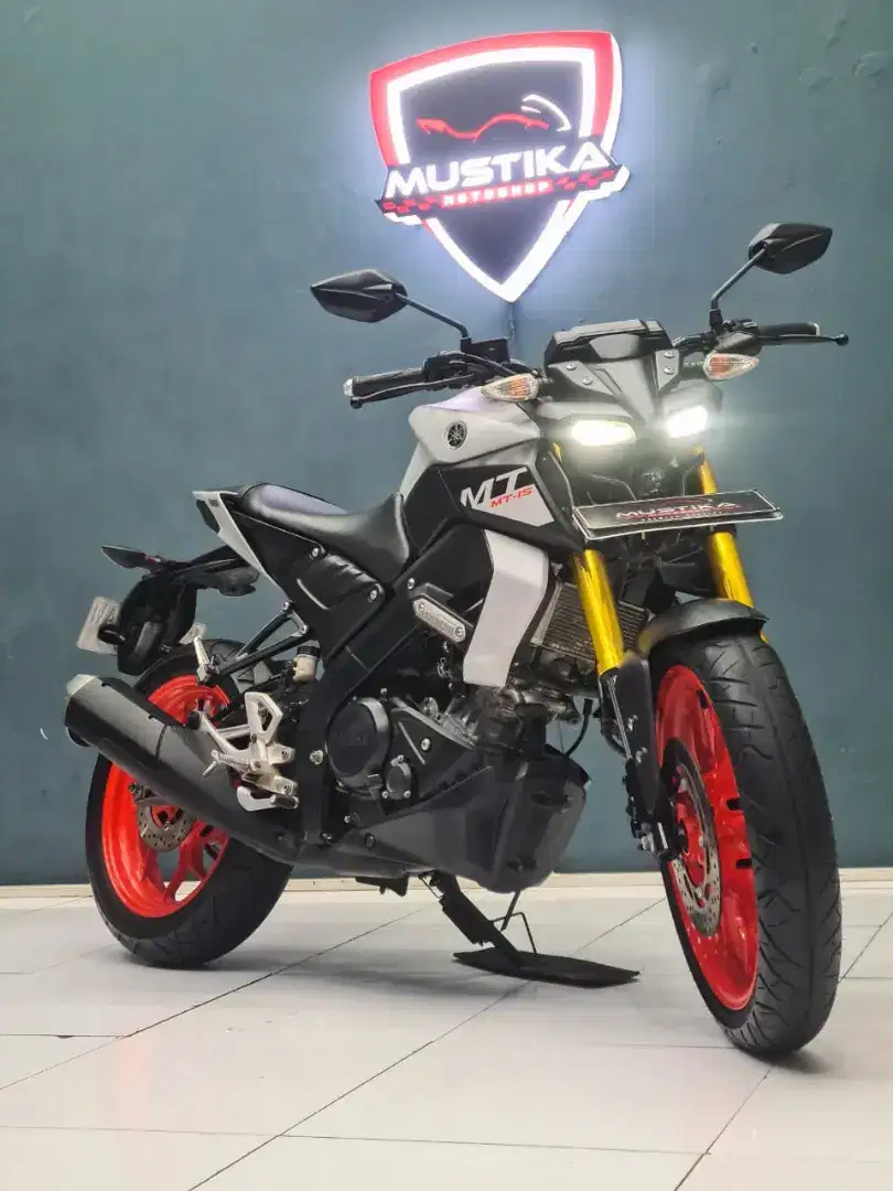 NAKED BIKE 150CC‼️ YAMAHA MT 15 GREY MATTE 2019.NOPOL P ODO MASIH 32RB