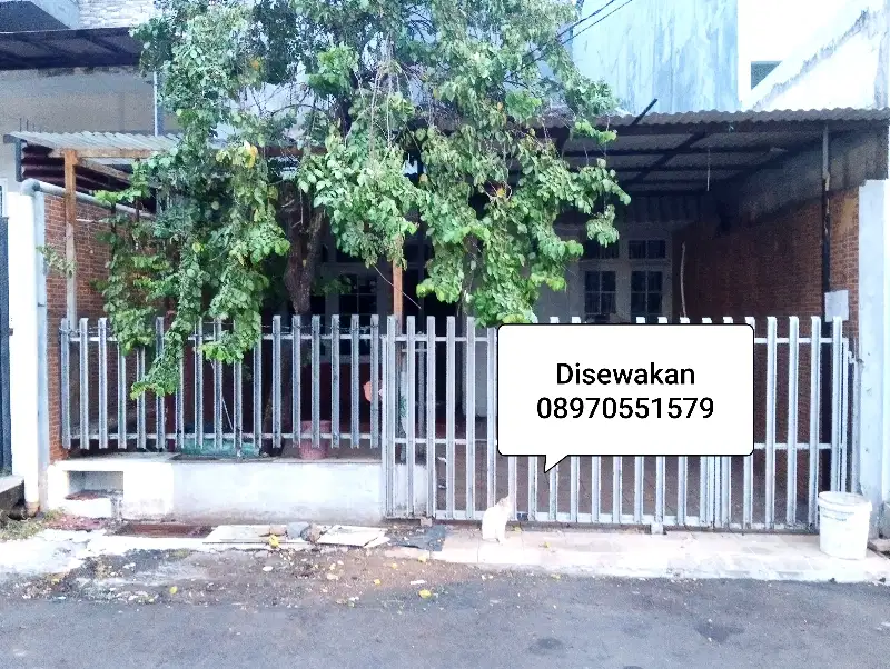 Disewakan rumah cluster tusuk sate di kelapa gading permai jakut