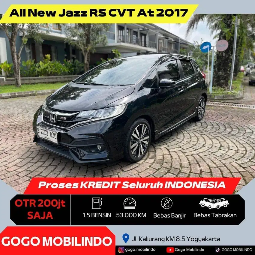 [Km53rb] All New Jazz RS CVT Matic 2017 ISTIMEWA Kredit Murah