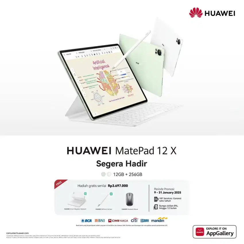 Huawei Matepad 12X New Huawei Gejayan