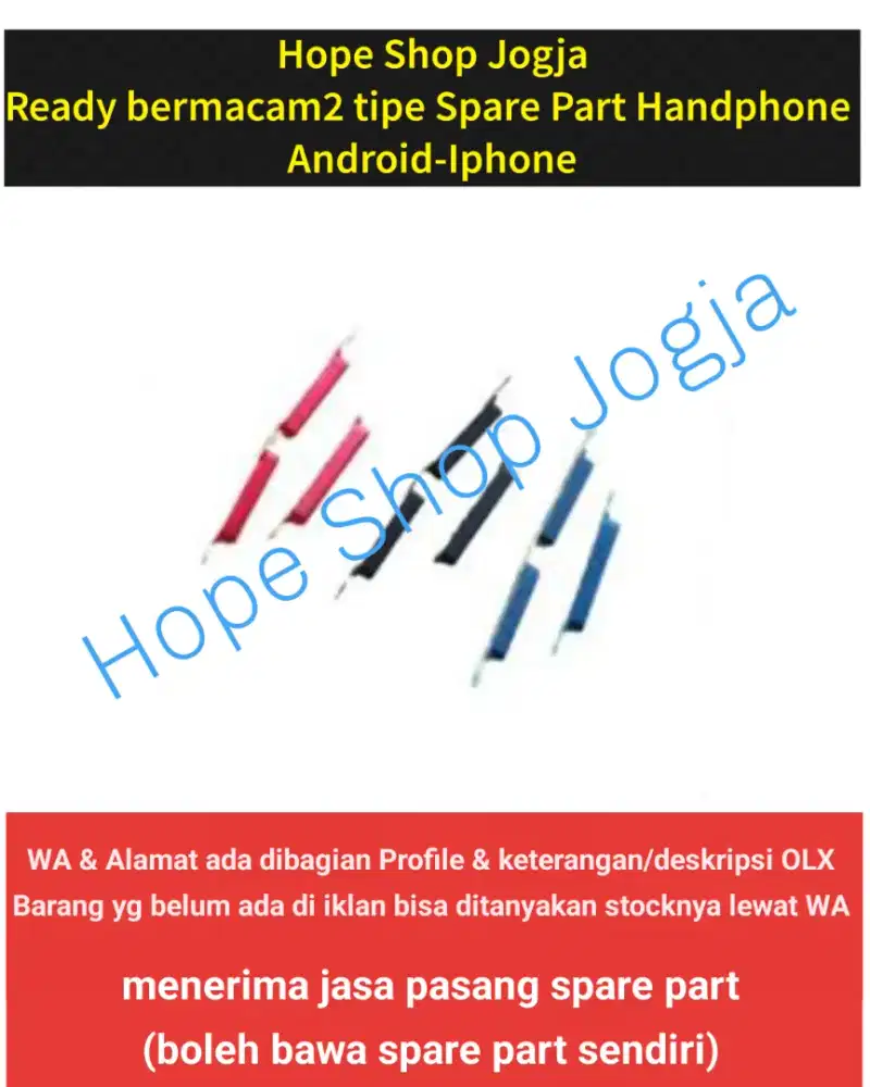 Tombol Volume/On off Luar Samsung A50s-A70-A11-M11-A12-A13-M13-A14-M14