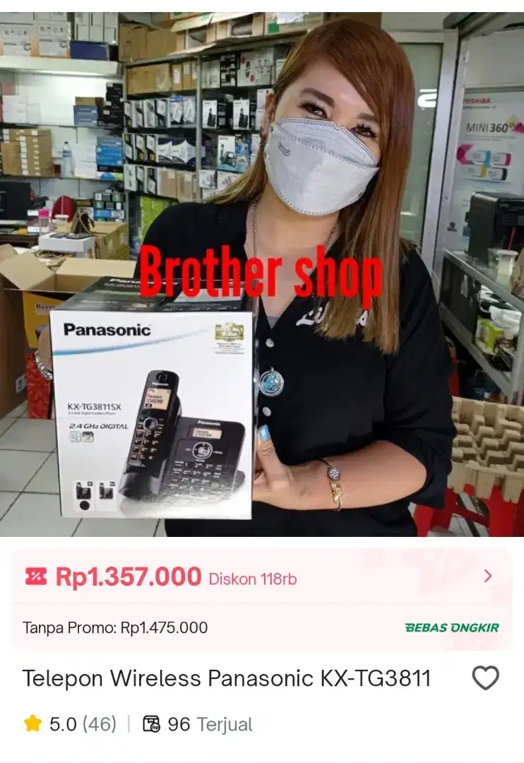 telepon panasonic cordless intercome new model speakerphone