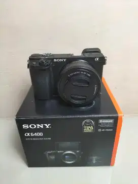 Sony A6400 Fullshet Box Lengkap Mulus SC Rendah