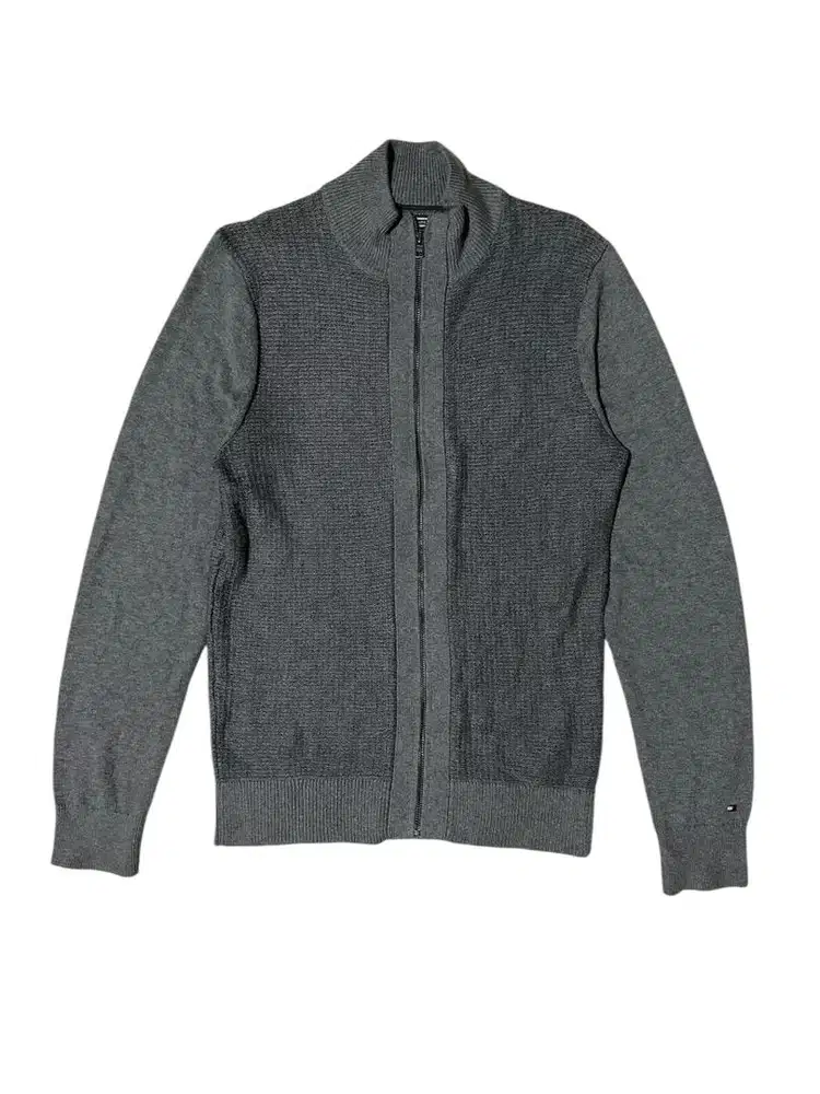 Sweater rajut zipper timmy HILFIGER size M