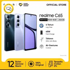 PROMO!! REALME C65 NFC RAM 16/256GB, SPEK GAME & TAHAN AIR IP64