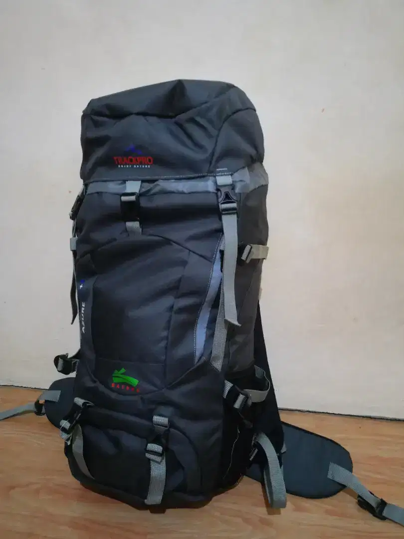 carrier ukuran 55+5 liter tas gunung ransel hiking mulus no minu