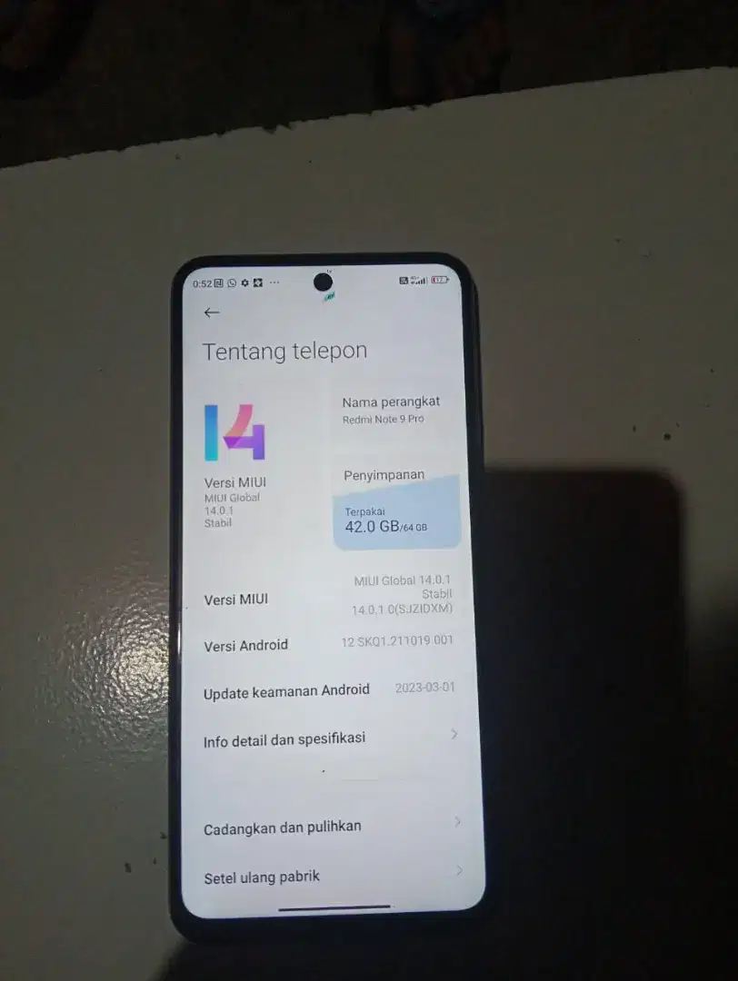 Redmi note 9 pro 6/64GB