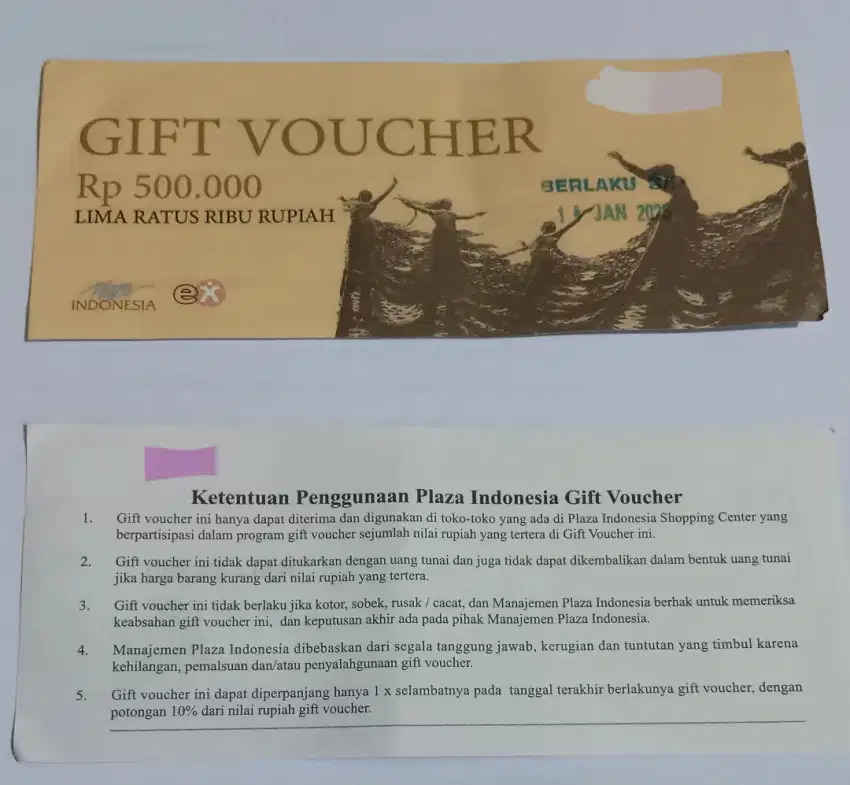 Gift Voucher Plaza Indonesia