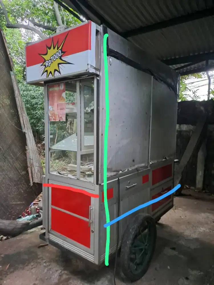 Gerobak chiken tahu krispy serba guna